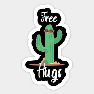 Cactus free hugs Sticker